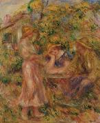 Pierre-Auguste Renoir Three Figures in Landscape Spain oil painting artist